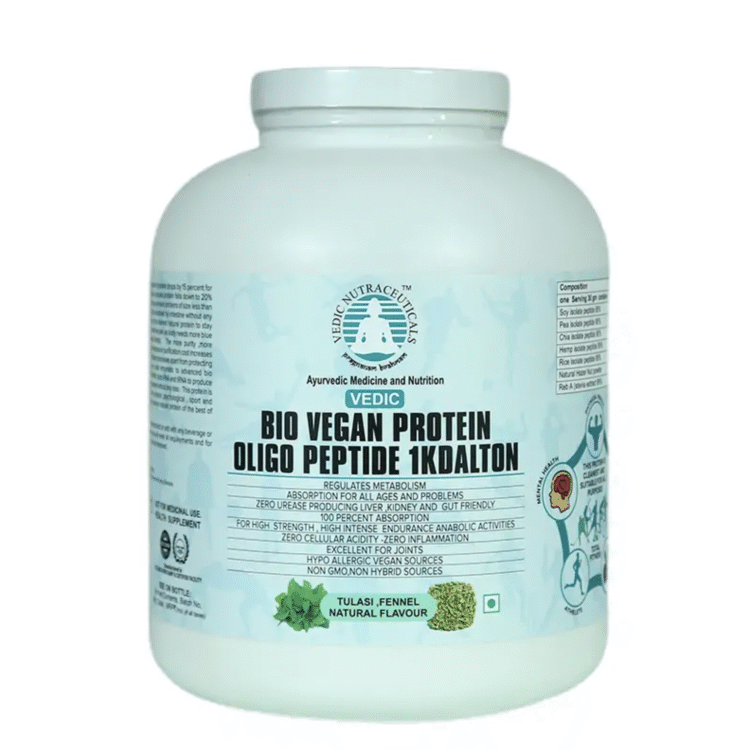 Bio Vegan Protein Oligo Peptide 1Kdalton (Natural Tulasi -Fennel flavour)